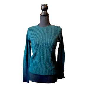 Copper Key Dark Green Soft Cable Sweater XS